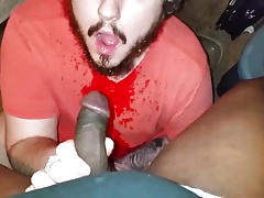 black and fat piss