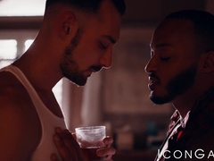 Pretty jock Johnny B anal stretched by thick BBC stallion