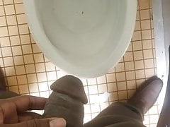 black dick pissing