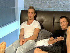 super-hot fag flogs his large fuck-stick