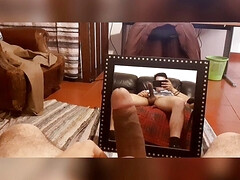 Jerking by the mirror