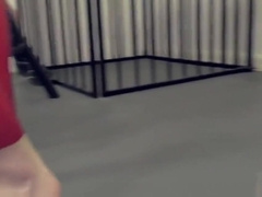 BDSM latex dom punishing subs with gayblowjob