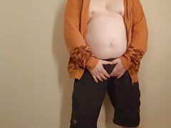 Doing a Little striptease dance....