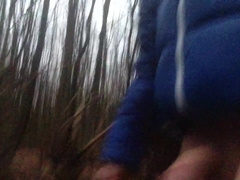 Real Queer Exhibitionist teenie guy is milking in public