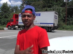 Black Unexperienced Man Ejaculates