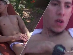 Slim Asian cutie Levy Fox strokes off and sucks off hot Brazilian hunk Rica Trujillo