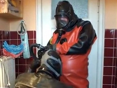 2 rubber diver in act