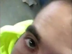 Hungry builder sucking dick 5