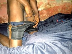 Hot gay star indulging in solo masturbation and getting off