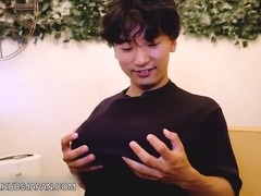 Straight guy enjoys his masturbation toy and tastes his own cum