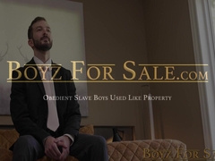 Tattooed twink Ethan Tate gets his tight ass rammed by suited Tucker Barrett