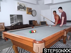 My cute stepson Troye Jacobs gave me a pool table so I gave him my yummy cum