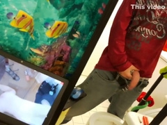 Jerk off in the bathroom in front of a mirror #4