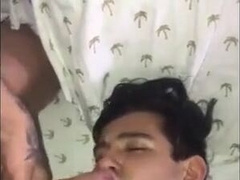 Phat-Jizz-shotgun Mexican Dude Gives Deep throat to Amateur Chinese