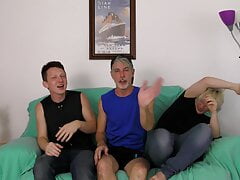 Two giggly boys teach Richard Lennox a lesson