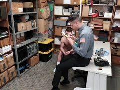 shoplifter barefucked by Guard