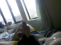 two frat stroke each others nice cocks 2