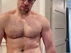 daddy hand free CUm show