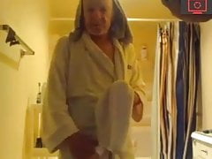 grandpa in the shower