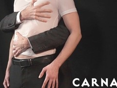 Seductive DILF Tucker Barrett barebacks adorable twink Sage Roux in hot encounter