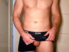 Hot stud gets wild with solo jerk off session and dirty talk