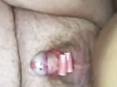 Chastity-bear cums while being fucked