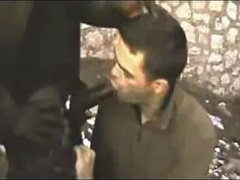 Big Black Cock Barebacks Tight White Ass Outdoors