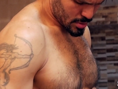 Torrid Man Jean Franko Poking Isaac Eliad in a Pool