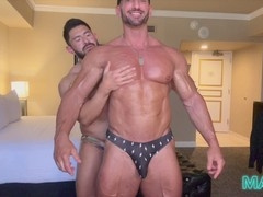 David Mitchell and Mateo Muscle have intense bareback flip fucking session