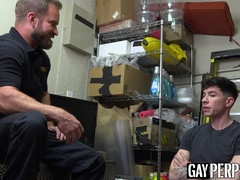 Bruce Jones punishes Vincent OReilly tight ass for stealing