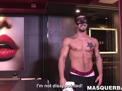 Sexy Carl debuts his perfect muscles and huge stiff dick on camera