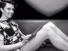 Cute twink monitors his webcam messages