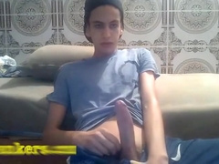 Hung Cap Boy Jerking Cam