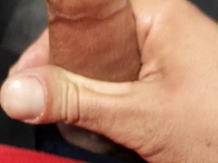 Masturbating a manhood to jism