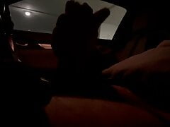 Jerking in mr car on lunch break