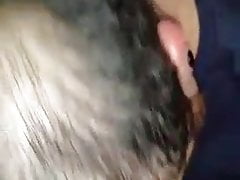 Billy Smith gets a facial.