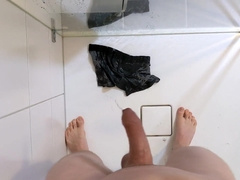 Lad Stud Pissing in and on his Briefs