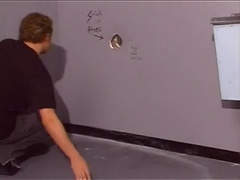 Horny trucker in gay orgy