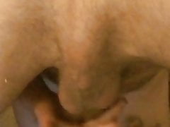 Lunchtime Protein Shot Cum in own mouth self facial Swallow