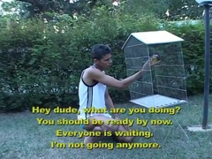 Cute Young Latino Ass Reamed In Backyard