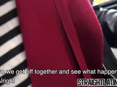 Straight Latino takes cash and turns gay by sucking dick