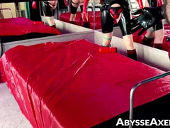 Ass rimming and brutal elbow anal penetration by hairy Hungerff and hot Axel Abysse