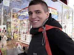 Pretty faced amateur fucked in the ass