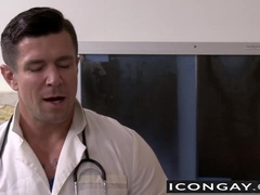 Horny doctor Trenton loves to fuck Brandon in the clinic