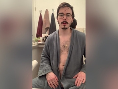 Bulging In My Robe And Jerking Off