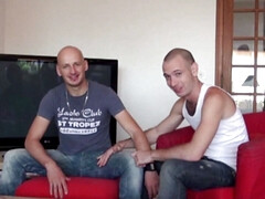 Two sexy twink fucking at home