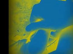 Naughty guy masturbates his dong in public