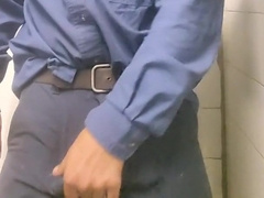 Tonguing another good-sized geyser in the douche at work