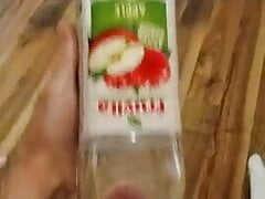 Naughty with a bottle (sperm)