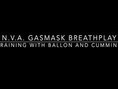 Bhdl - N.v.a. Gasmask Breathplay - Training With Ballon Breathbag And Cumming